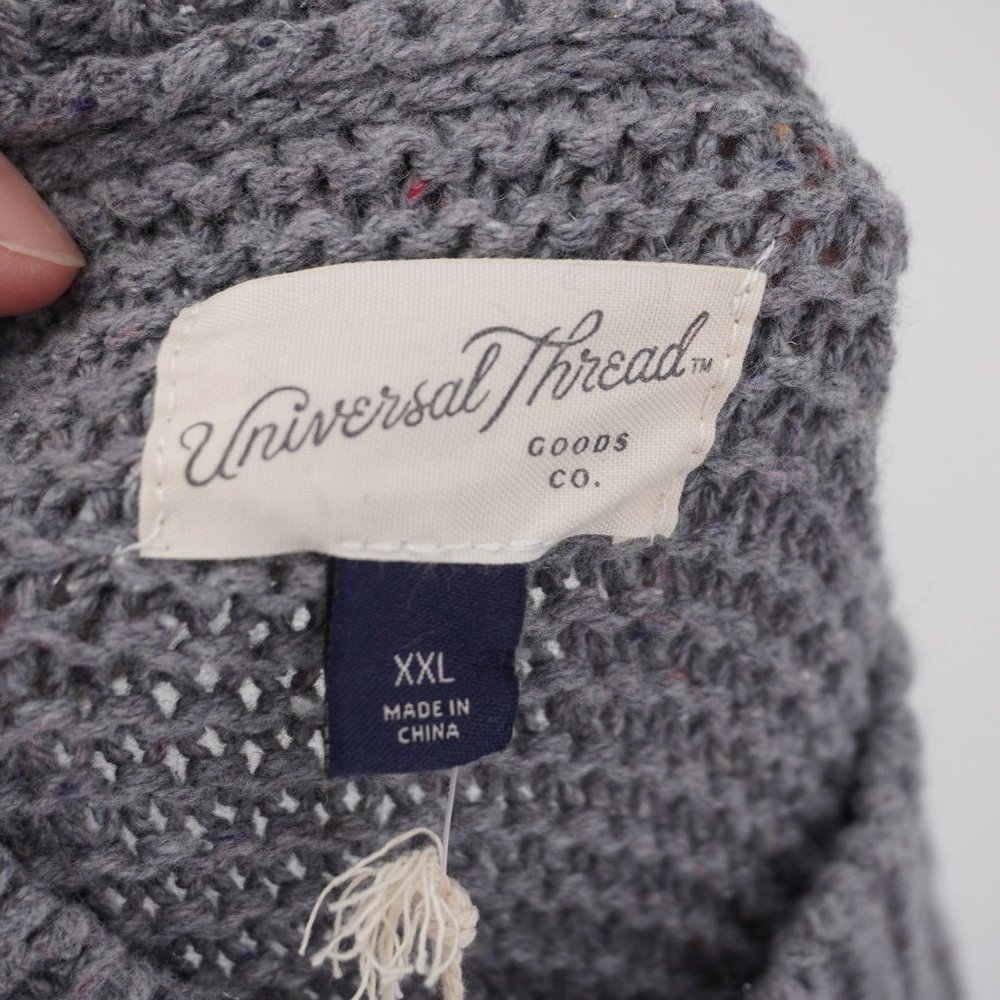 NWT Universal Thread Gray Turtleneck Chunky Knit Pullover Sweater Size XXL - Picture 5 of 5